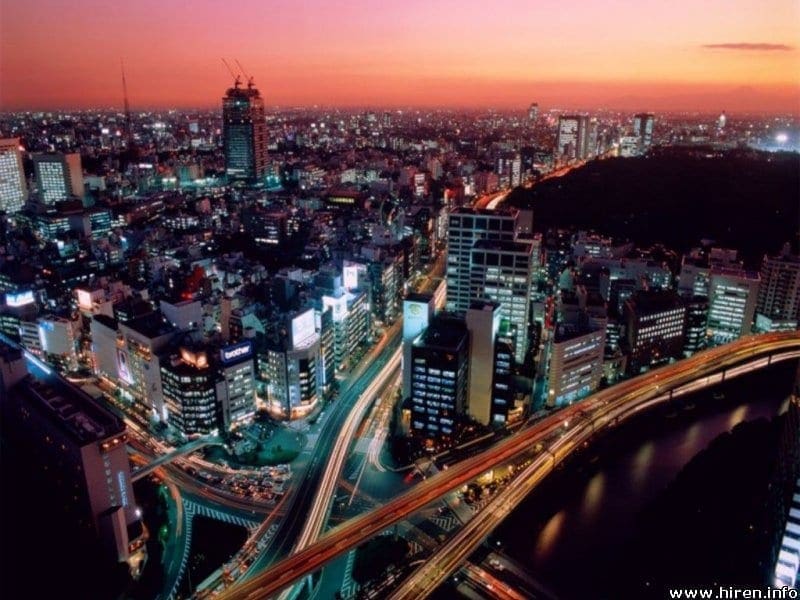 Dusk in Tokyo