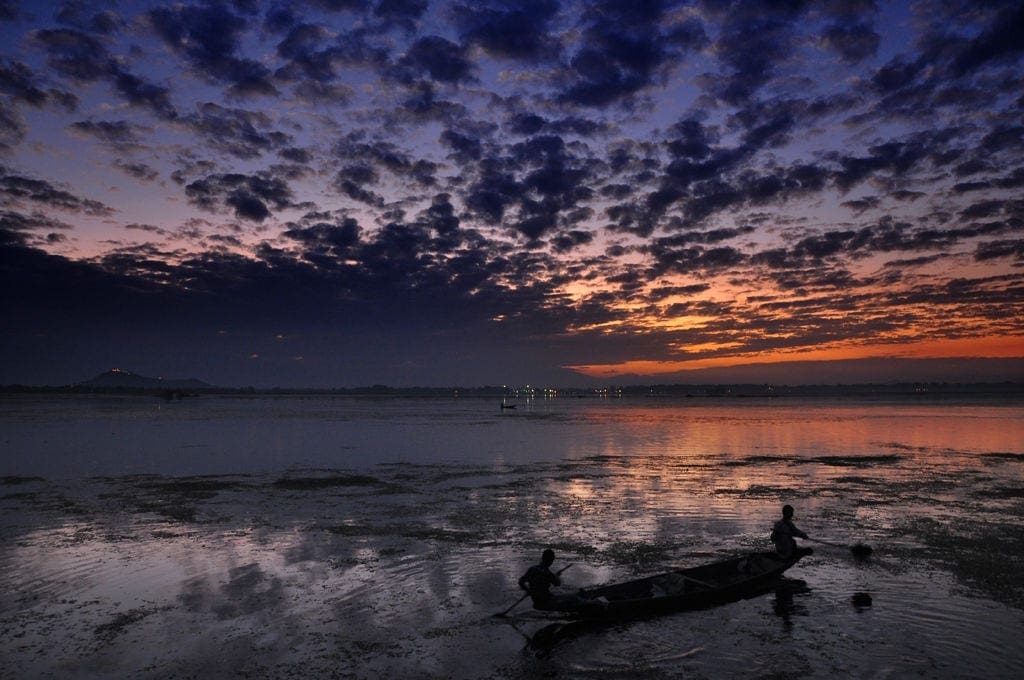 An evening marvelling the Heavenly beauty of a sunset over the Dal Lake , Srinagar