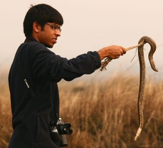 Ramit-Singal-With-a-Red-Sand-Boa