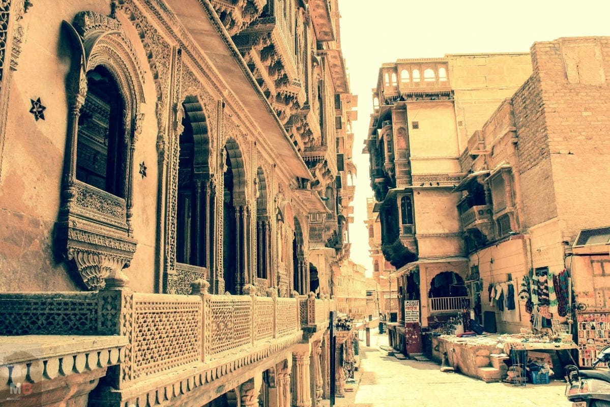 A View of Patwon ki Haveli, Jaisalmer