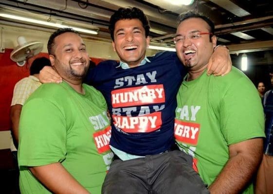 A gala time! The 3 hungry men and Vikas Khanna! vikas khanna 3hm