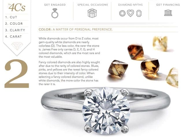 jewelry ecommerce diamonds