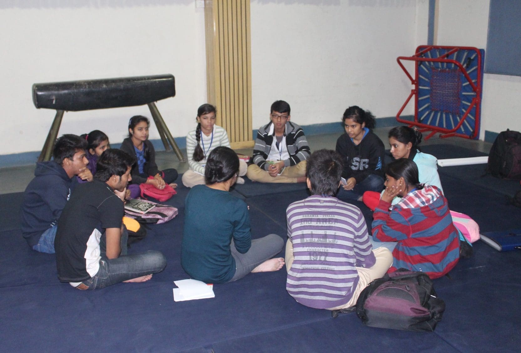 Kids during an interactive session