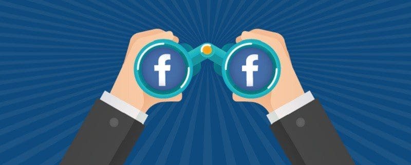 Facebook Logo In Binocular Sights