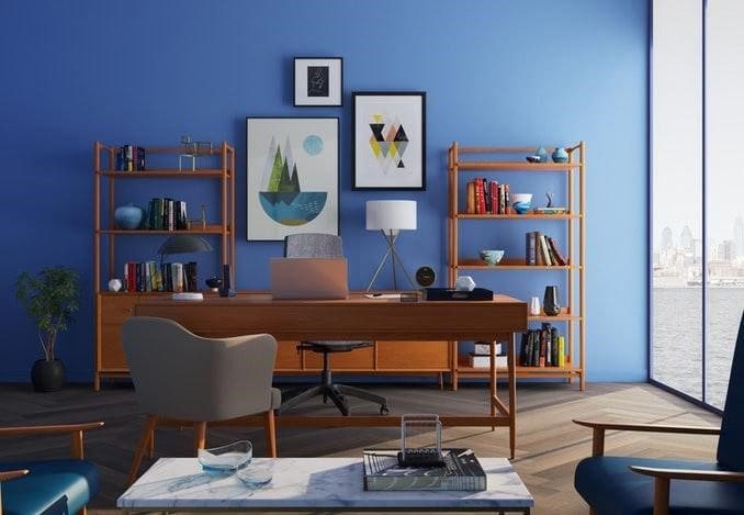 Living Room Office Interior