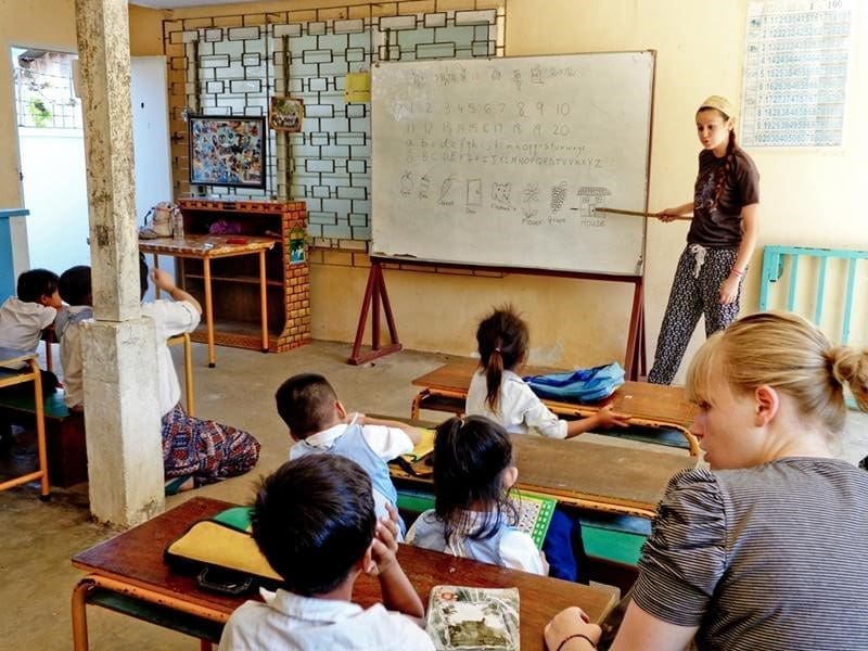 School Setup Whiteboard Teacher