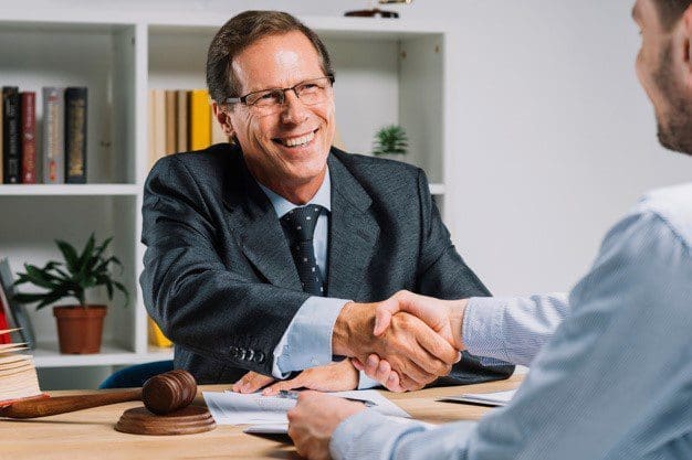 Attorney Shaking Hands