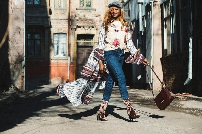 Model With Hand Bag