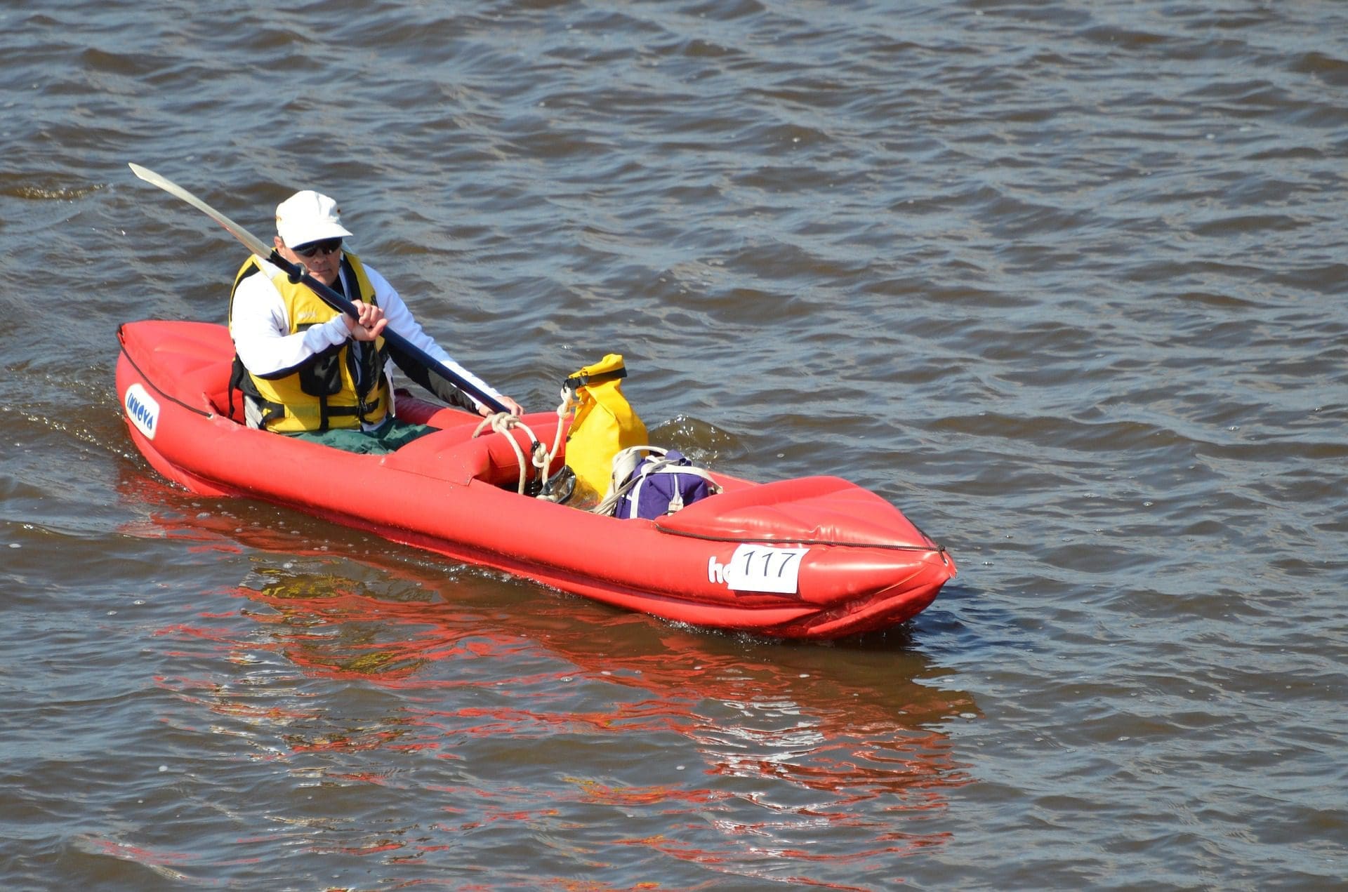 kayaking river