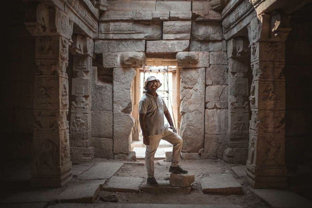 at the Hampi Ruins