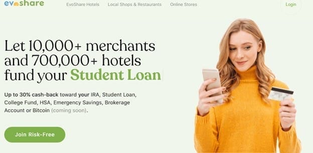 Evoshare cash back debt-free