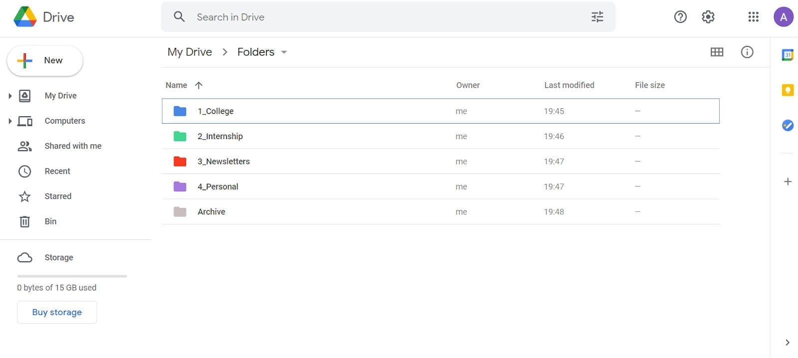 google drive digital minimalist