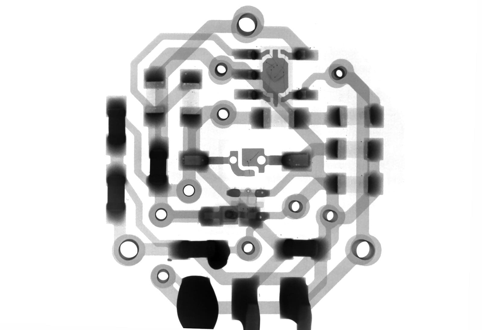 blockchain gray and back circuit illustration