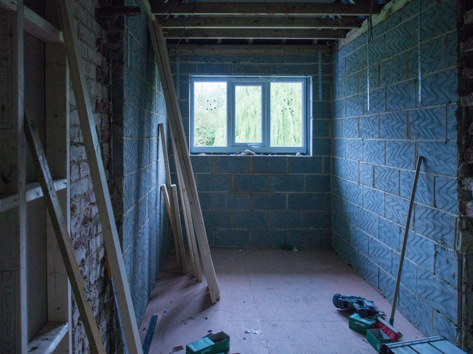 home renovation white wooden framed glass window