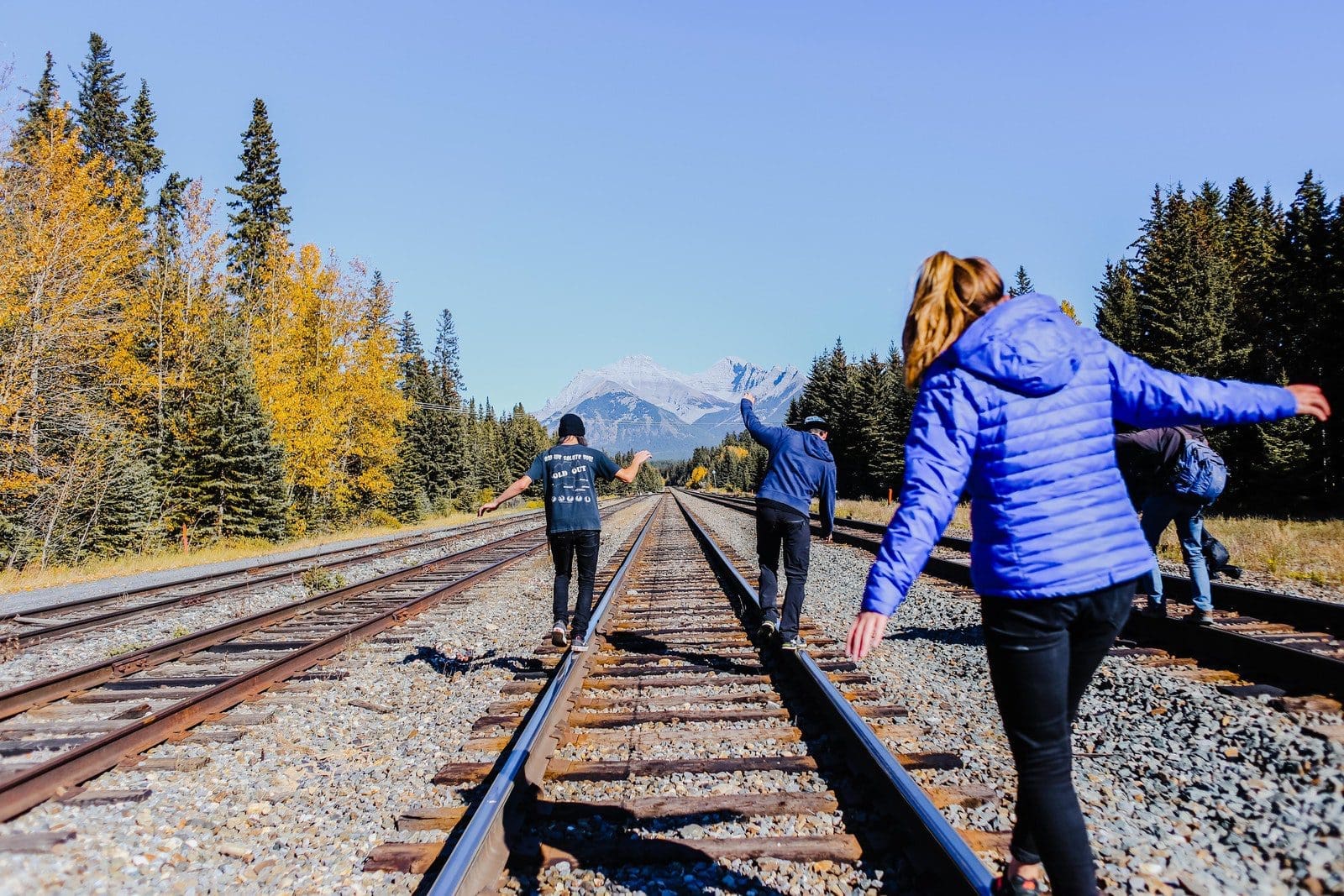corporate training 2 Women Walking on Train Rail