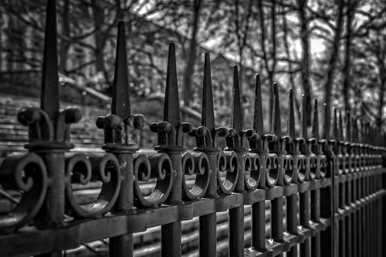 iron fences security
