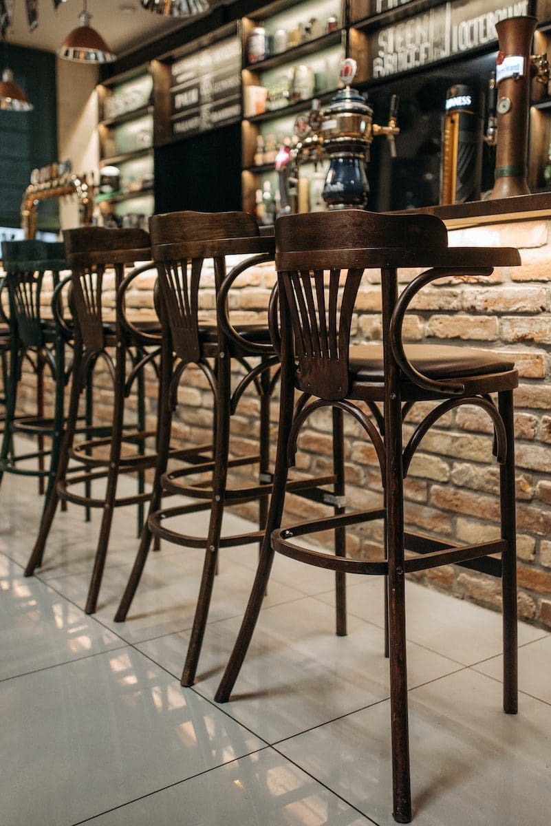 Black Metal Chairs and Table